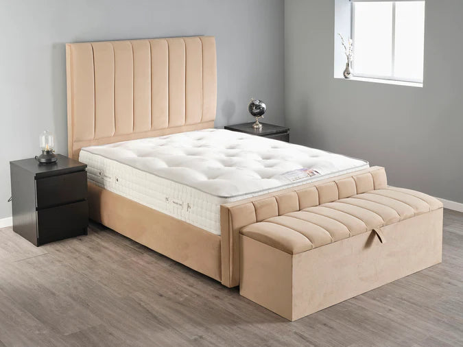 Headboard and Bed FrameUltimate Bed Combo
Headboard + Base + Storage Box
Introducing the Ultimate Bed Combo - the epitome of luxury sleep. This premium package includes a sleek headboard, Luxe Living InteriorsUltimate Panel Bed Combo