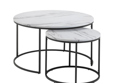 Nested Set Coffee Table - Marble